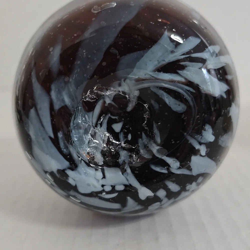 Hand Blown Swirled Glass Vase